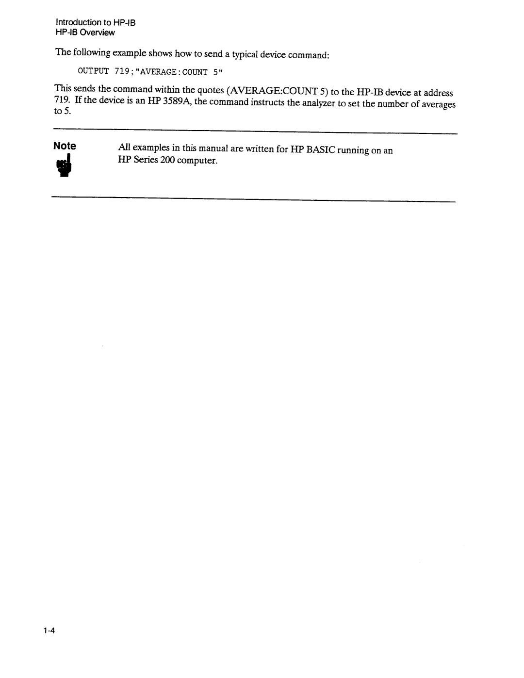 Agilent Technologies 3589A GP-IB manual 
