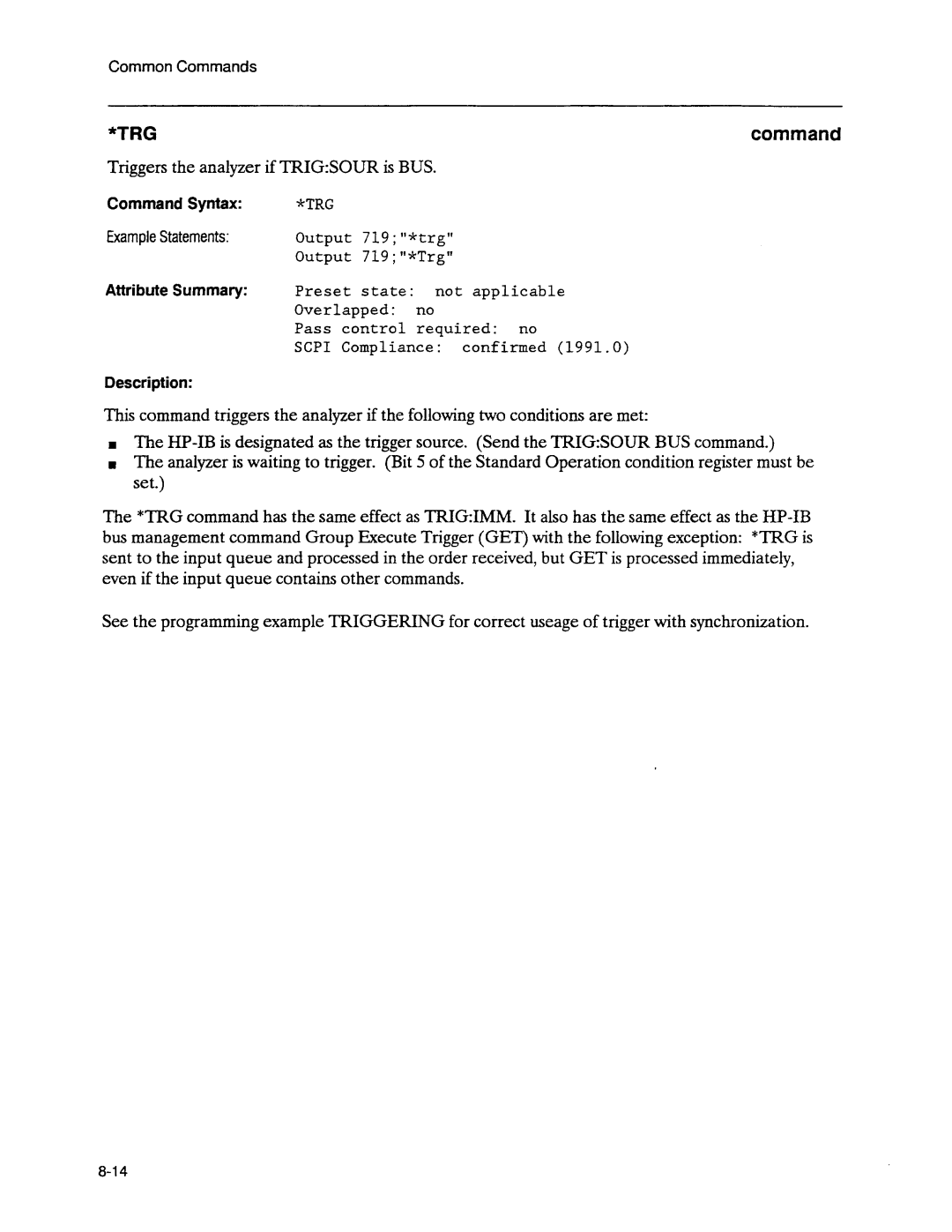 Agilent Technologies 3589A GP-IB manual 