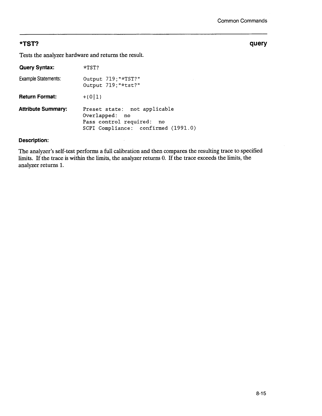 Agilent Technologies 3589A GP-IB manual 