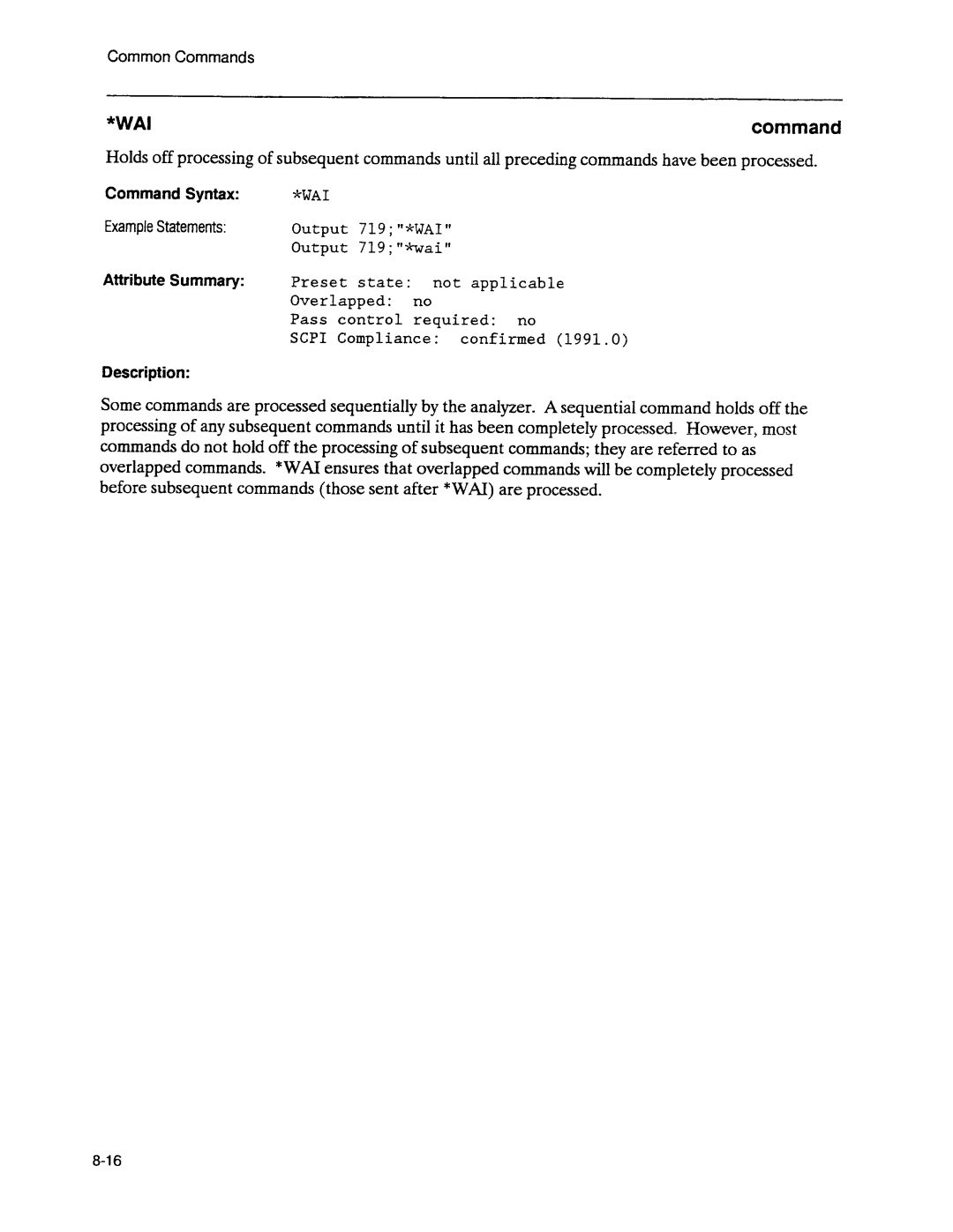 Agilent Technologies 3589A GP-IB manual 