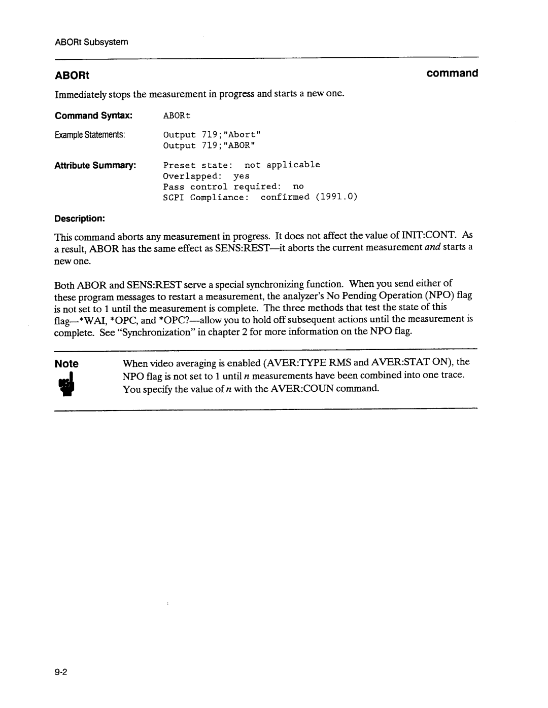 Agilent Technologies 3589A GP-IB manual 