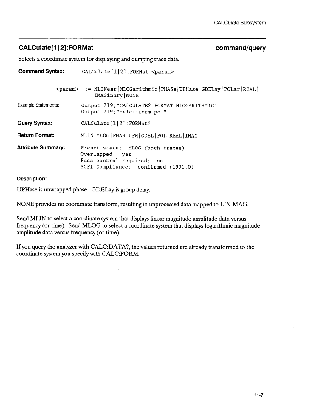 Agilent Technologies 3589A GP-IB manual 