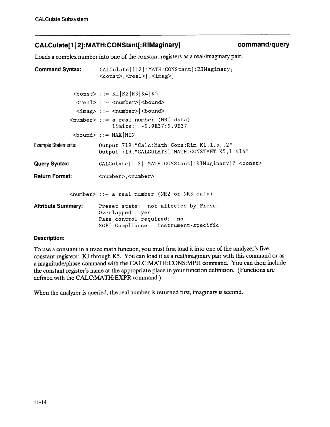 Agilent Technologies 3589A GP-IB manual 