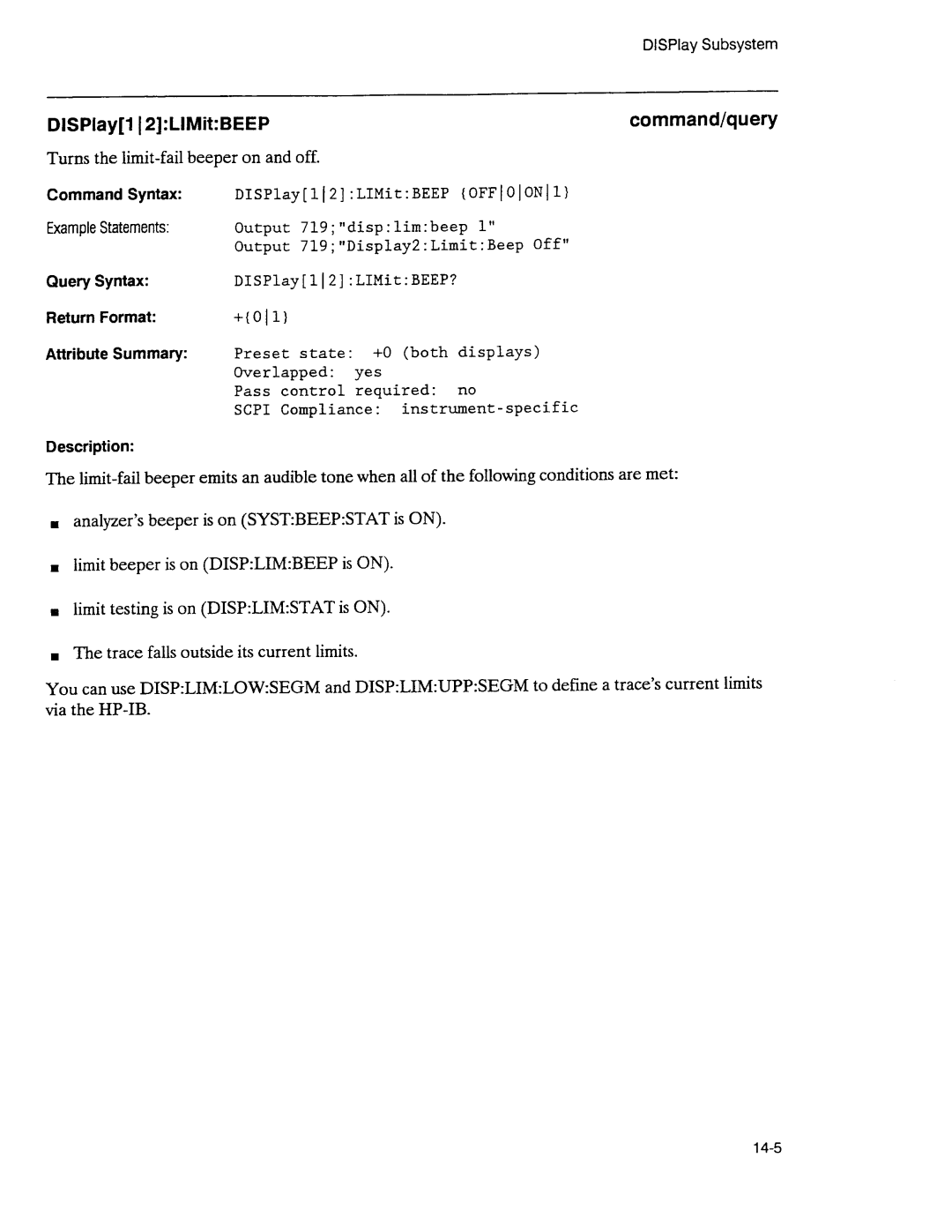 Agilent Technologies 3589A GP-IB manual 