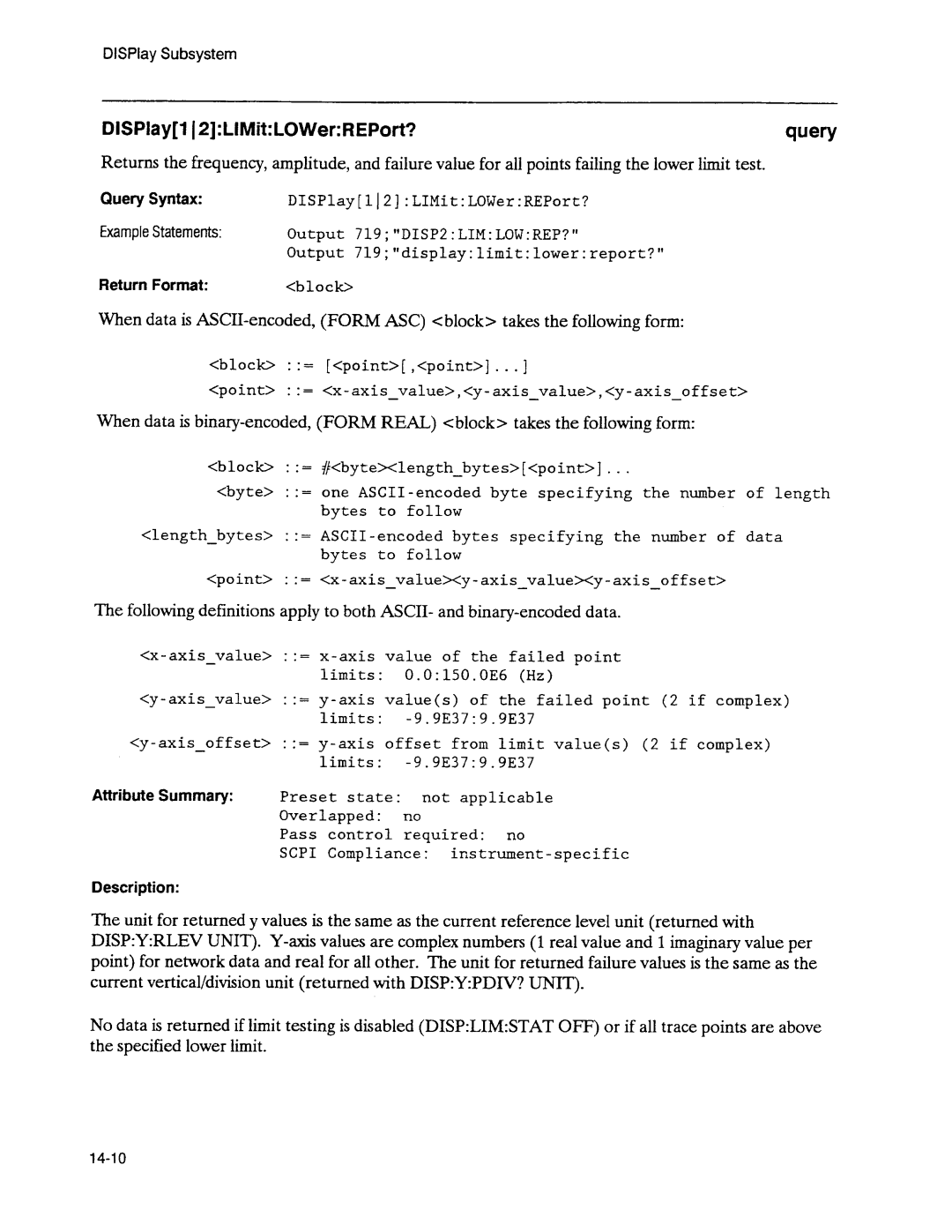 Agilent Technologies 3589A GP-IB manual 