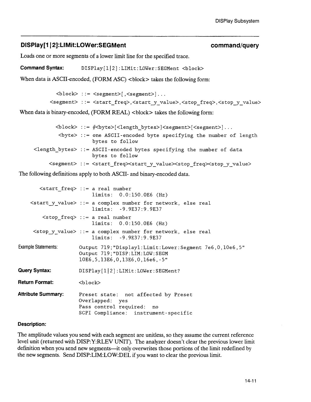 Agilent Technologies 3589A GP-IB manual 