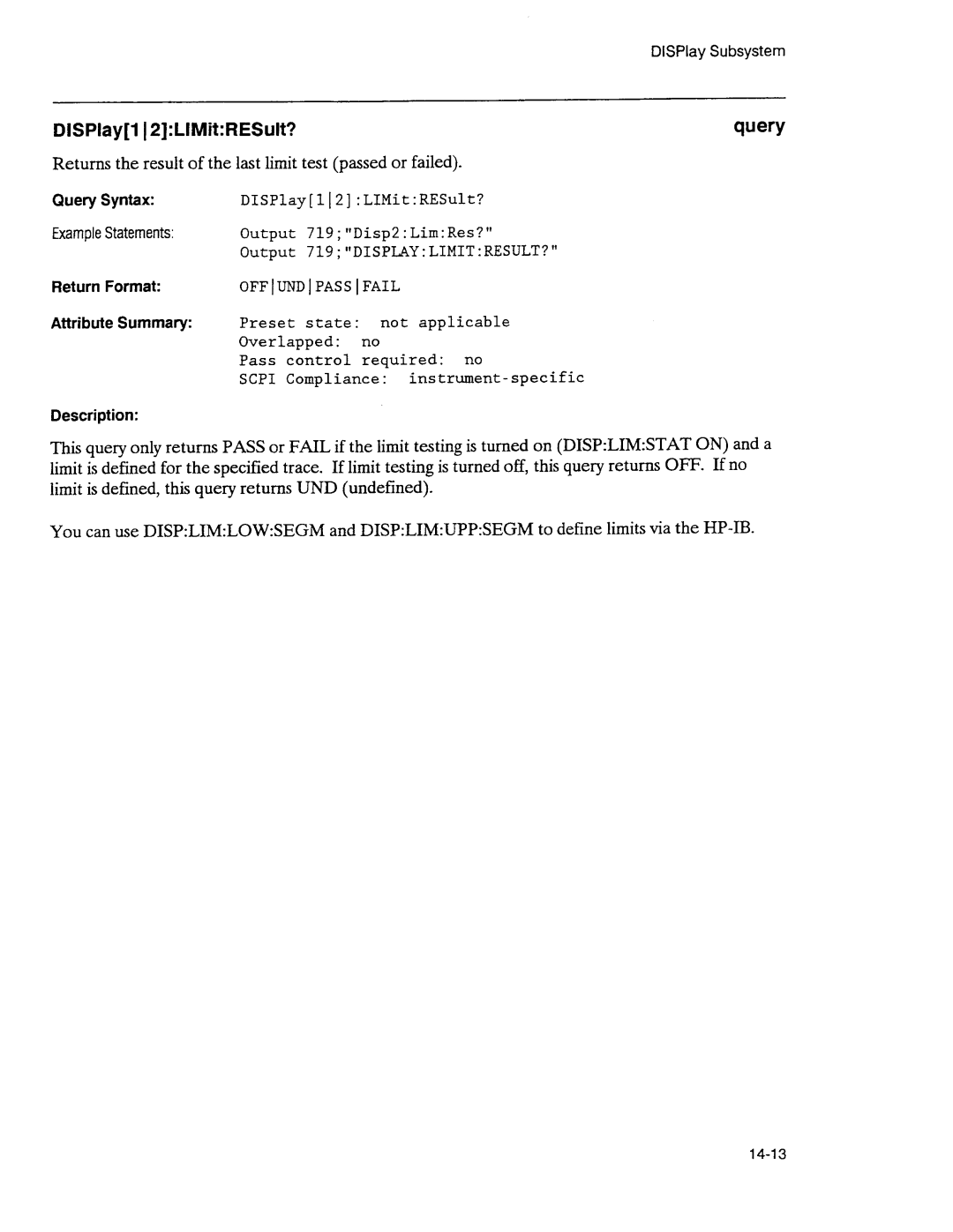 Agilent Technologies 3589A GP-IB manual 