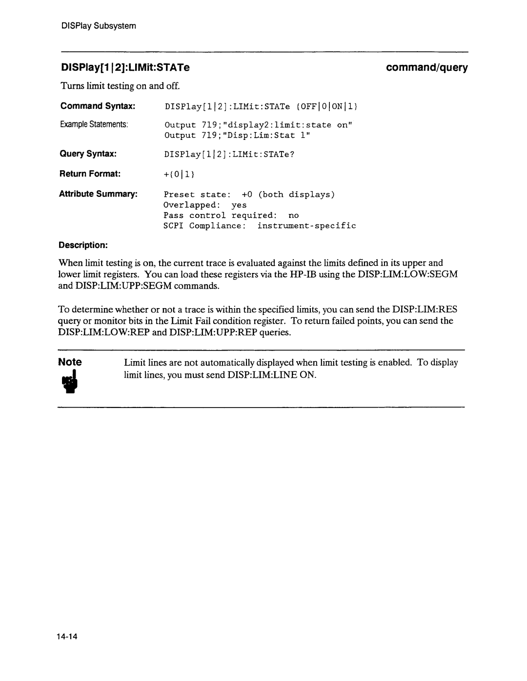 Agilent Technologies 3589A GP-IB manual 