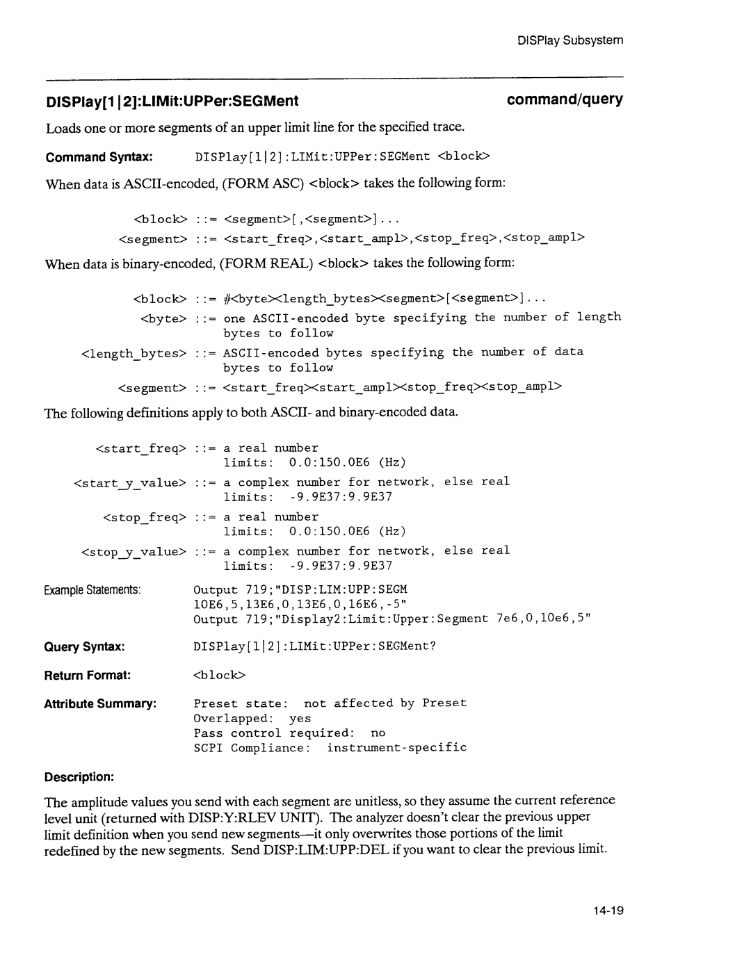 Agilent Technologies 3589A GP-IB manual 