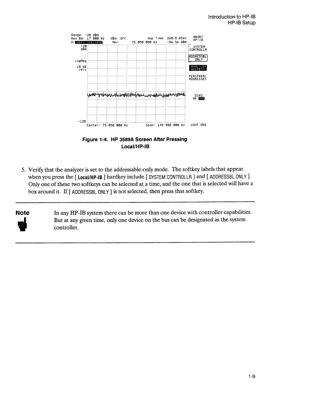 Agilent Technologies 3589A GP-IB manual 