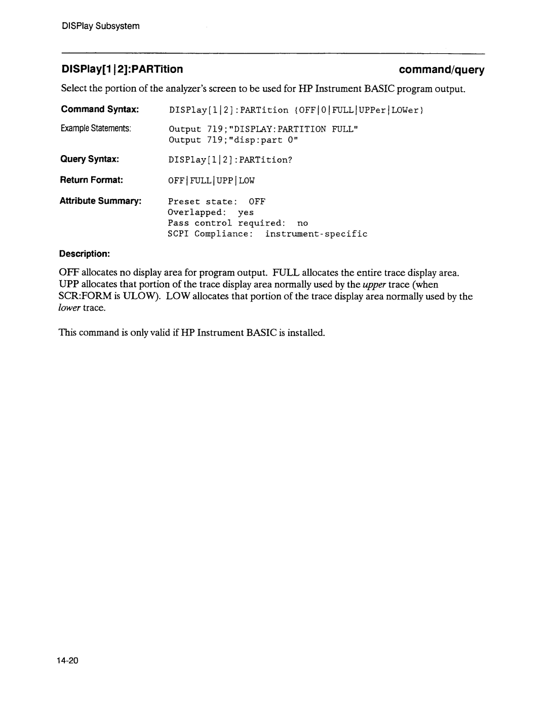 Agilent Technologies 3589A GP-IB manual 