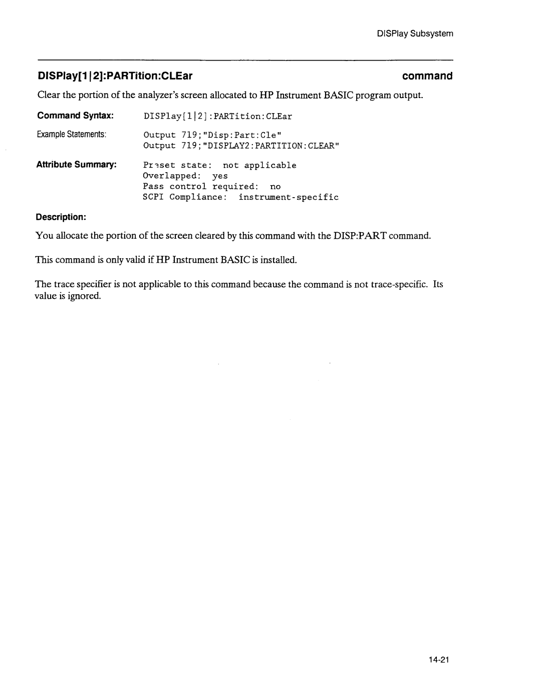 Agilent Technologies 3589A GP-IB manual 