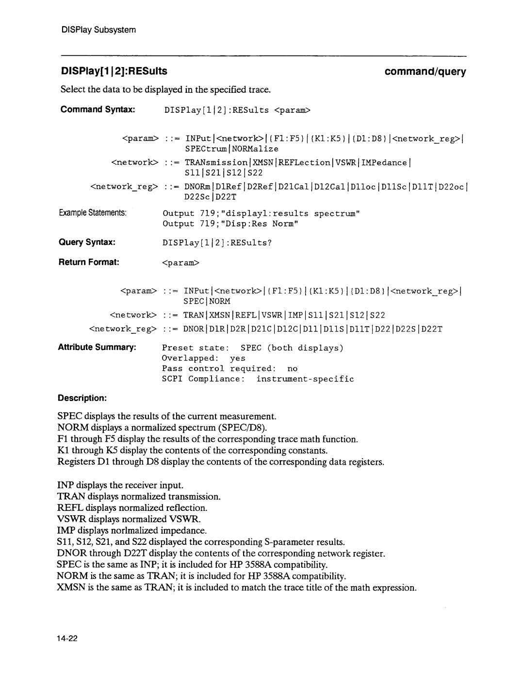 Agilent Technologies 3589A GP-IB manual 