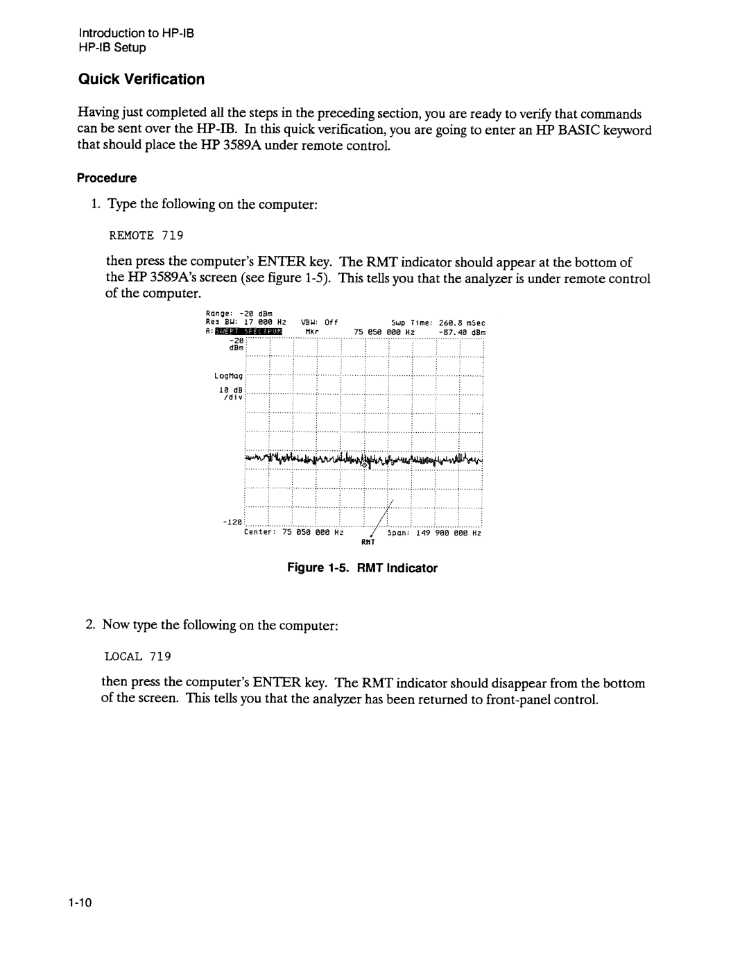 Agilent Technologies 3589A GP-IB manual 