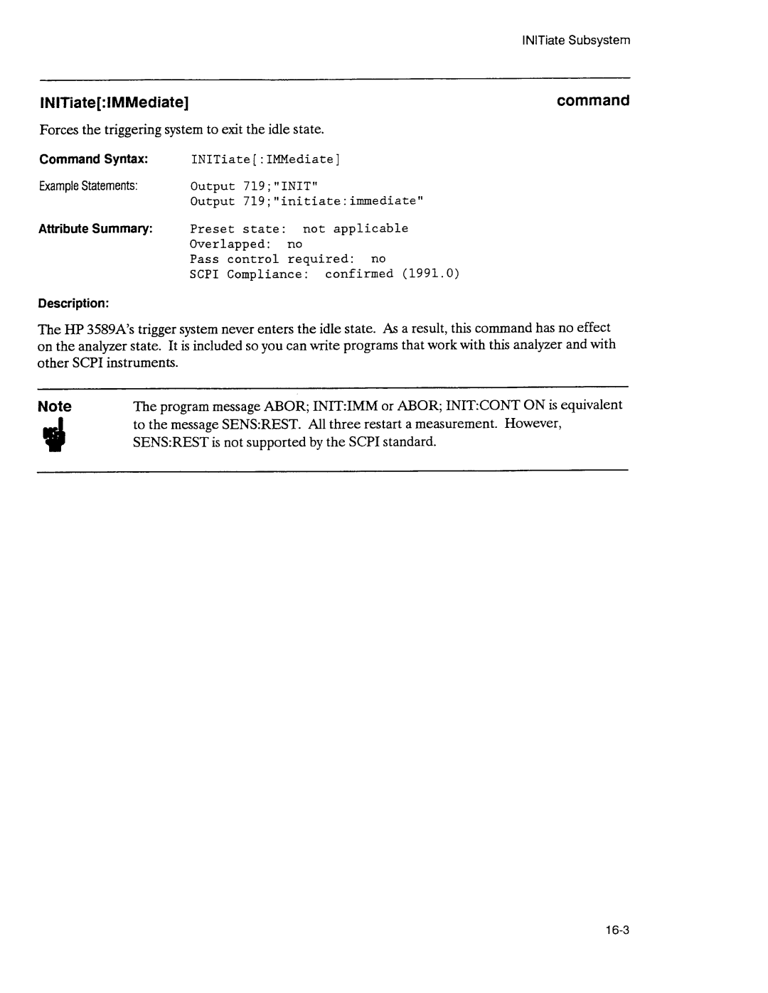 Agilent Technologies 3589A GP-IB manual 