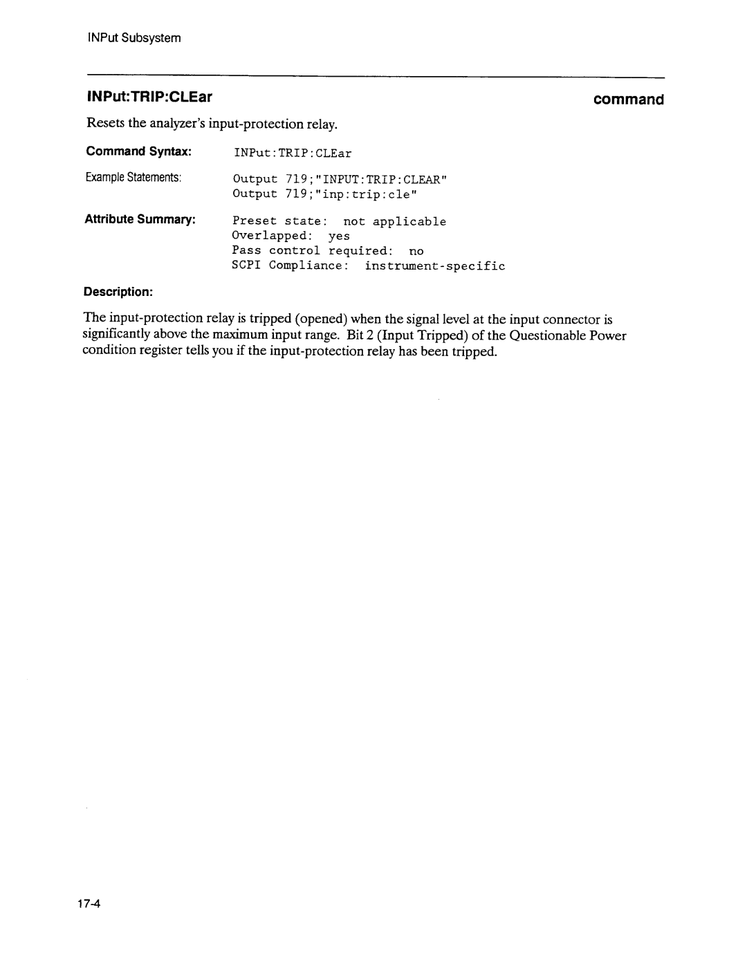 Agilent Technologies 3589A GP-IB manual 