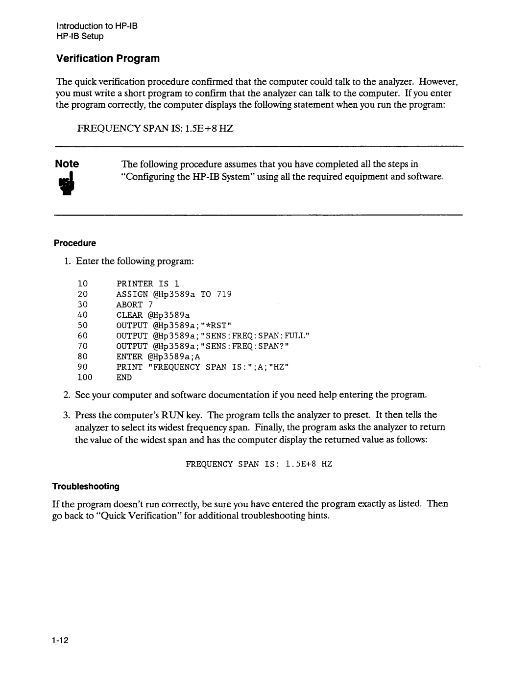Agilent Technologies 3589A GP-IB manual 