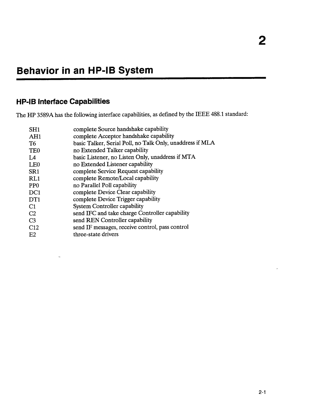 Agilent Technologies 3589A GP-IB manual 