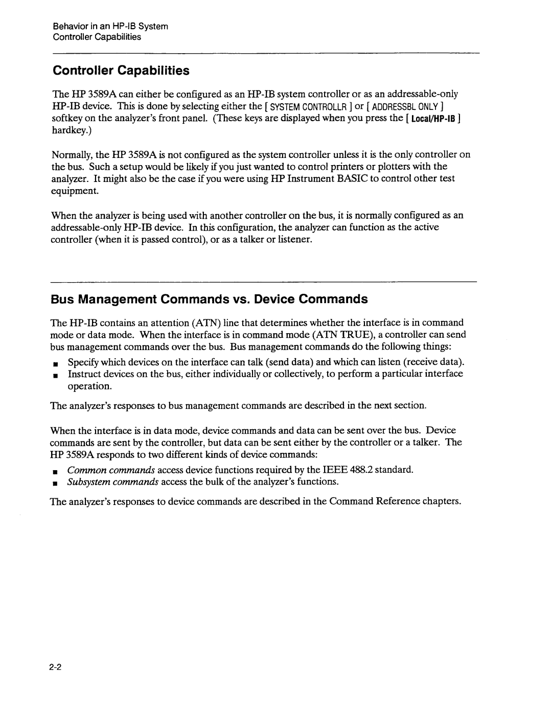Agilent Technologies 3589A GP-IB manual 