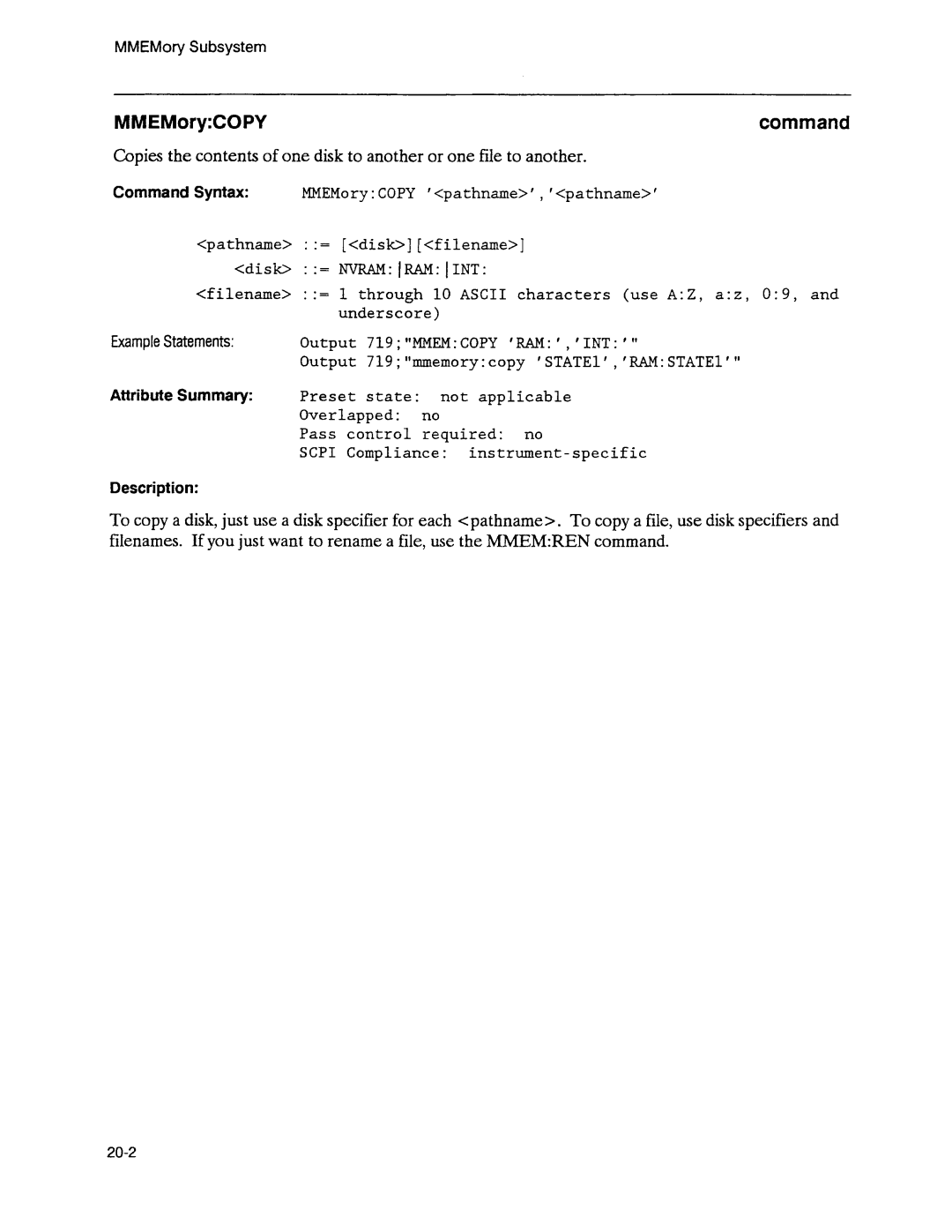 Agilent Technologies 3589A GP-IB manual 