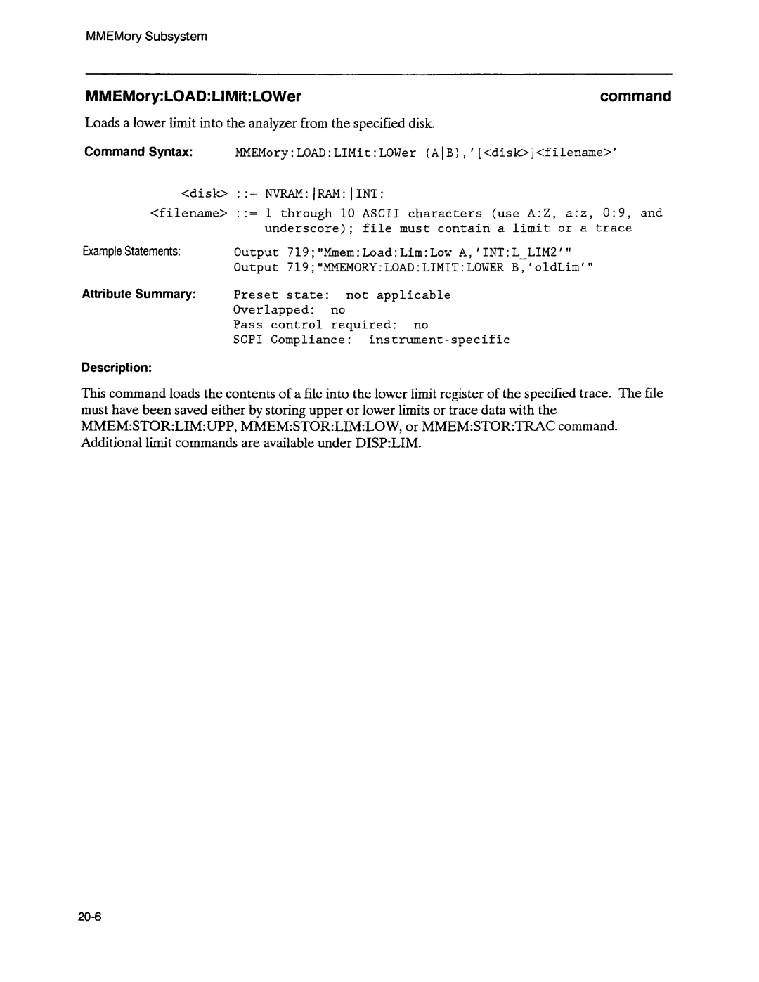 Agilent Technologies 3589A GP-IB manual 