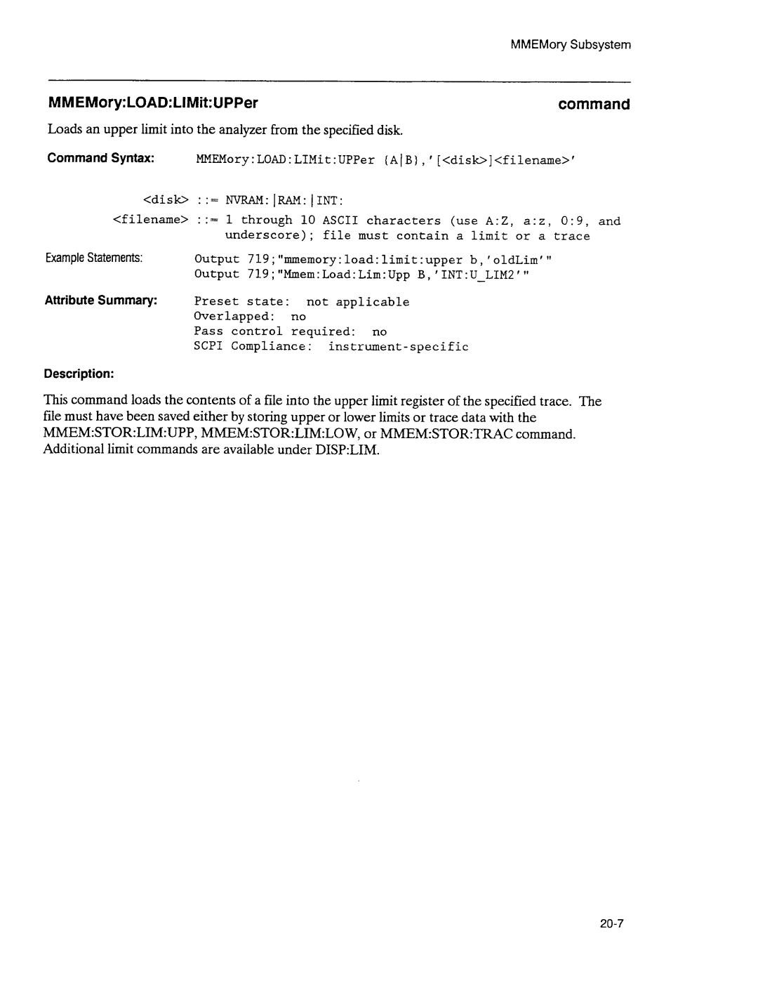 Agilent Technologies 3589A GP-IB manual 