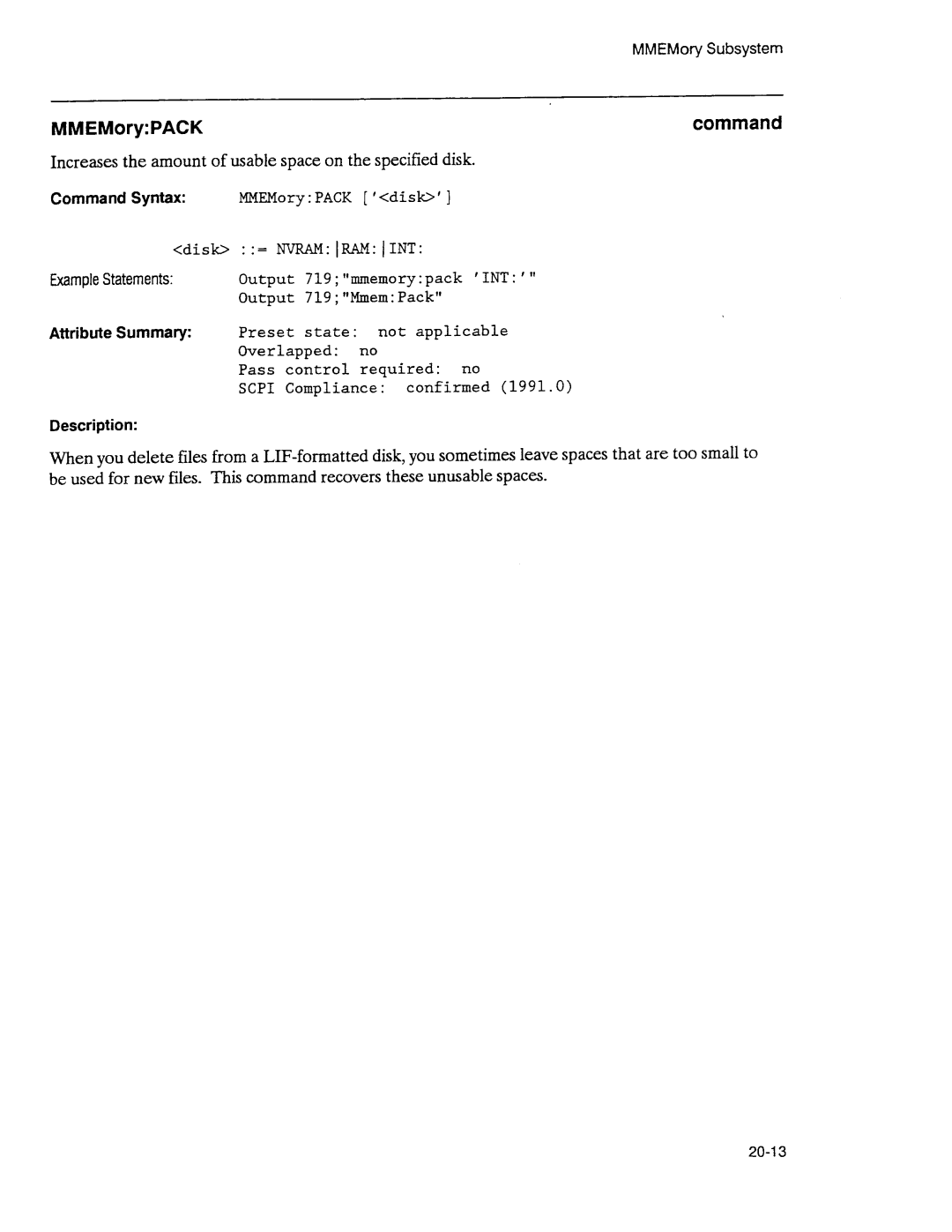 Agilent Technologies 3589A GP-IB manual 