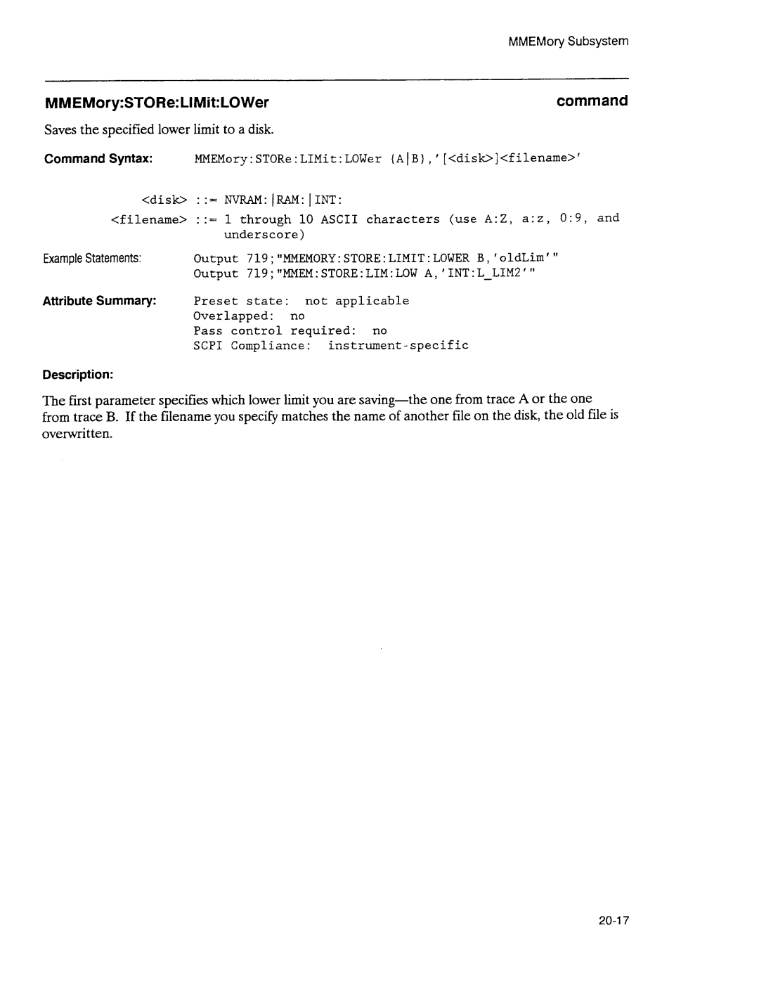 Agilent Technologies 3589A GP-IB manual 