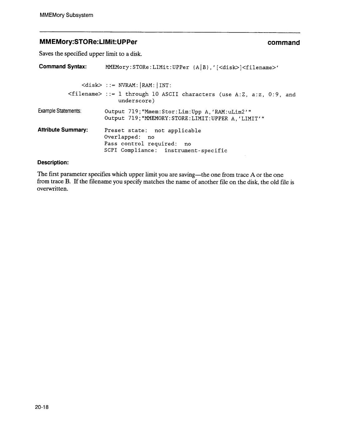 Agilent Technologies 3589A GP-IB manual 