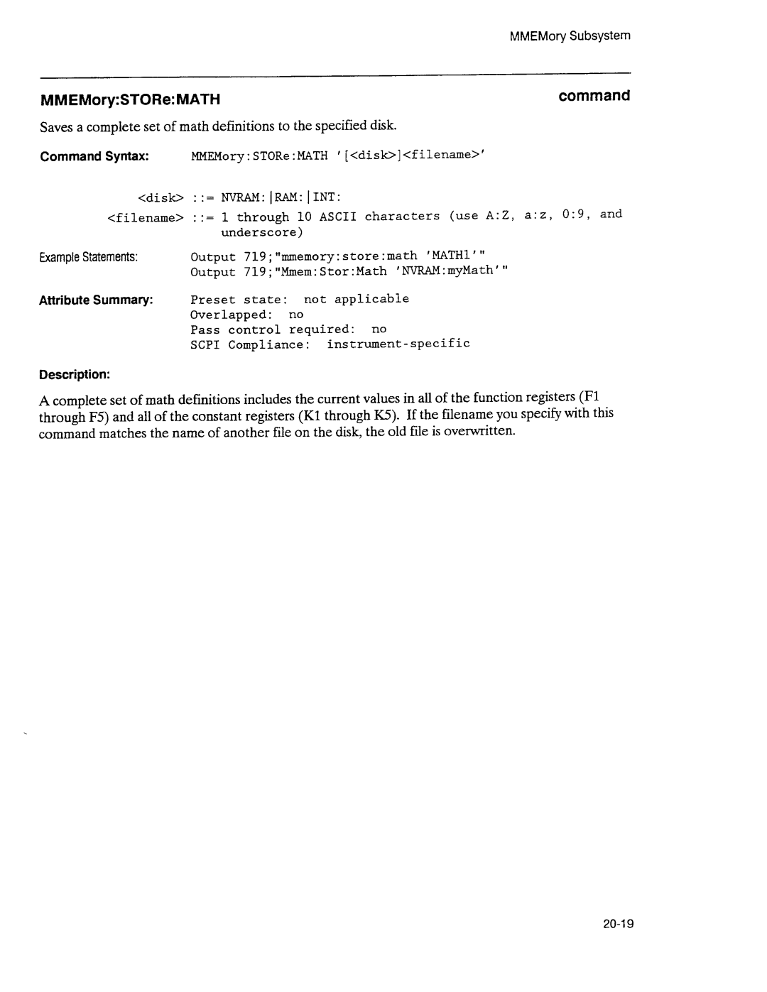 Agilent Technologies 3589A GP-IB manual 