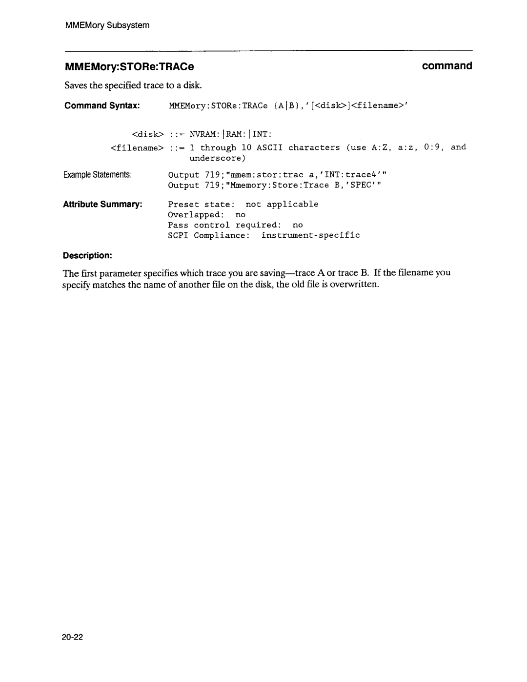 Agilent Technologies 3589A GP-IB manual 