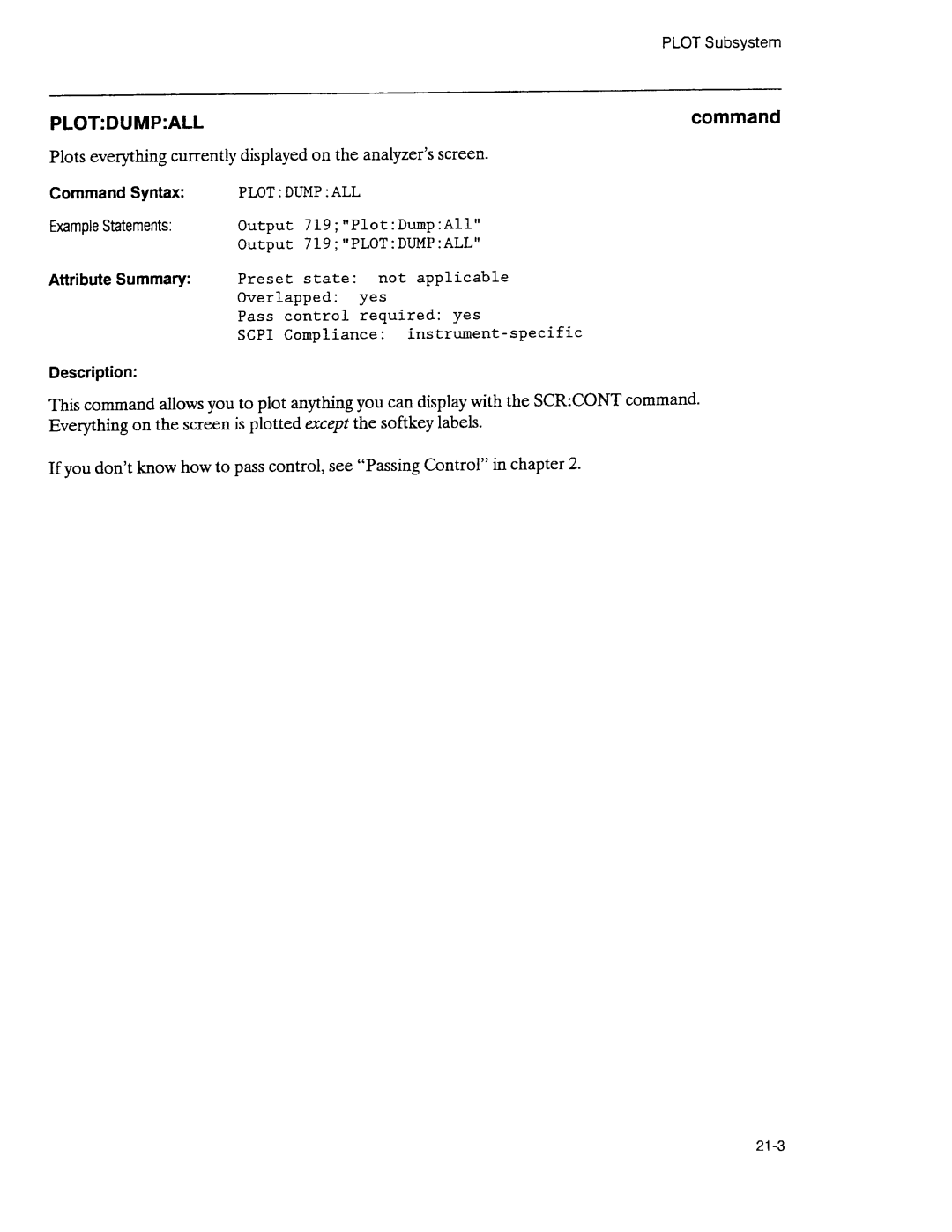 Agilent Technologies 3589A GP-IB manual 