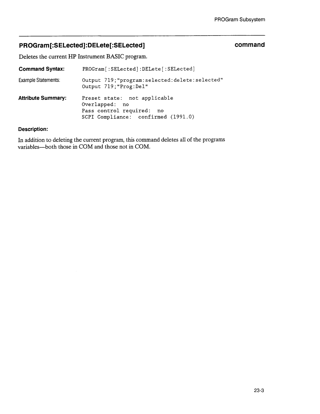 Agilent Technologies 3589A GP-IB manual 