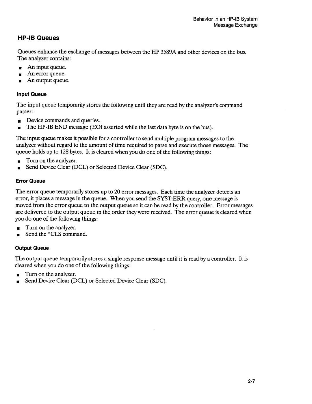 Agilent Technologies 3589A GP-IB manual 