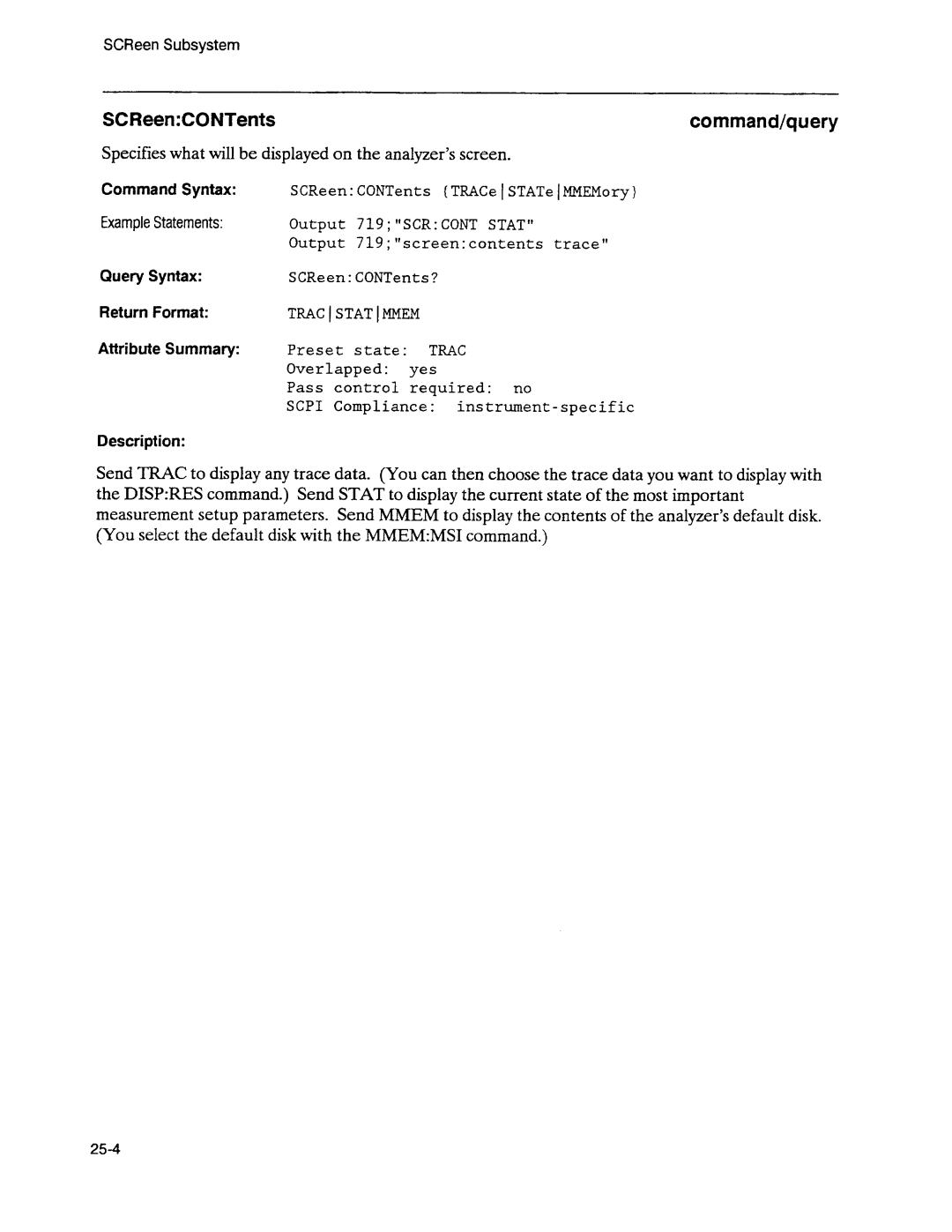 Agilent Technologies 3589A GP-IB manual 