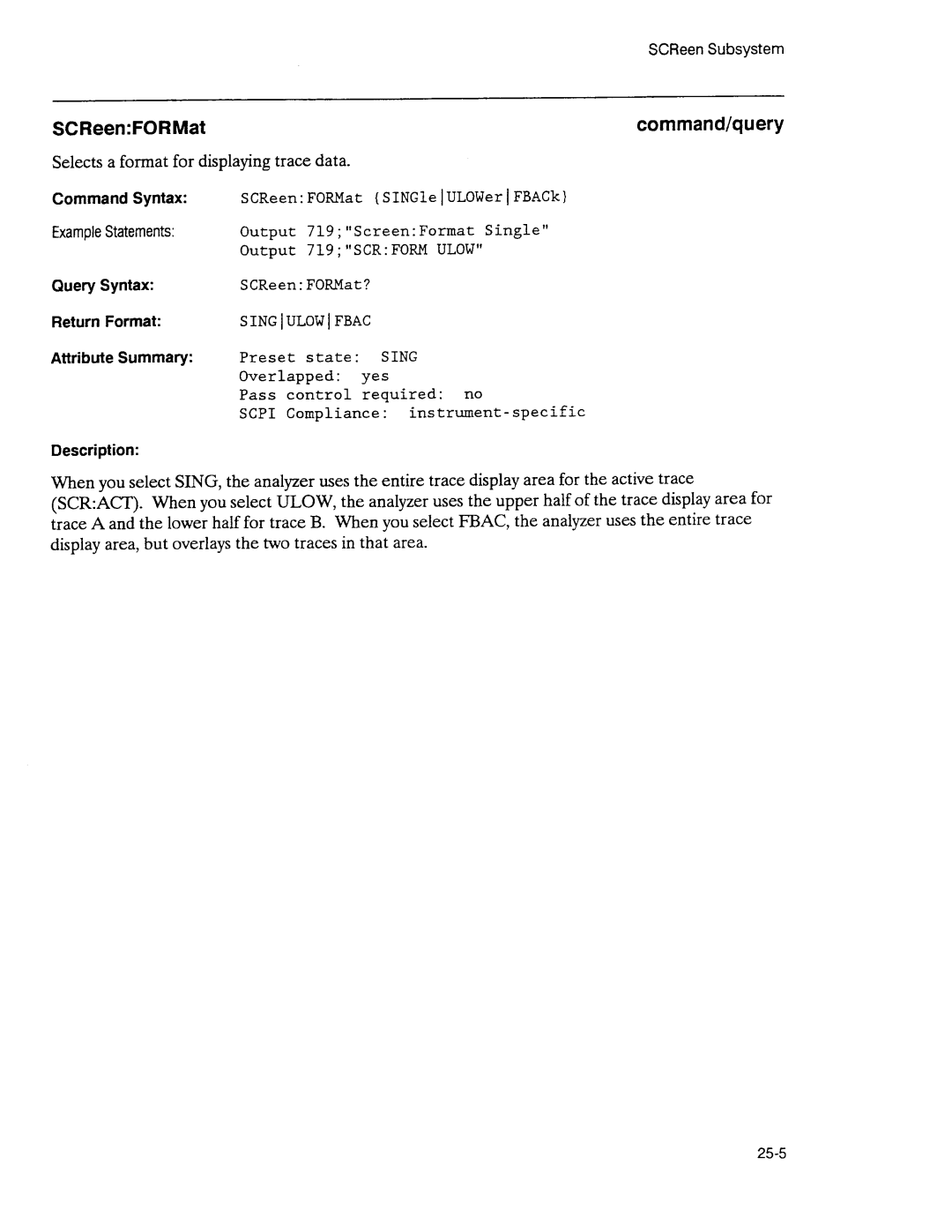 Agilent Technologies 3589A GP-IB manual 