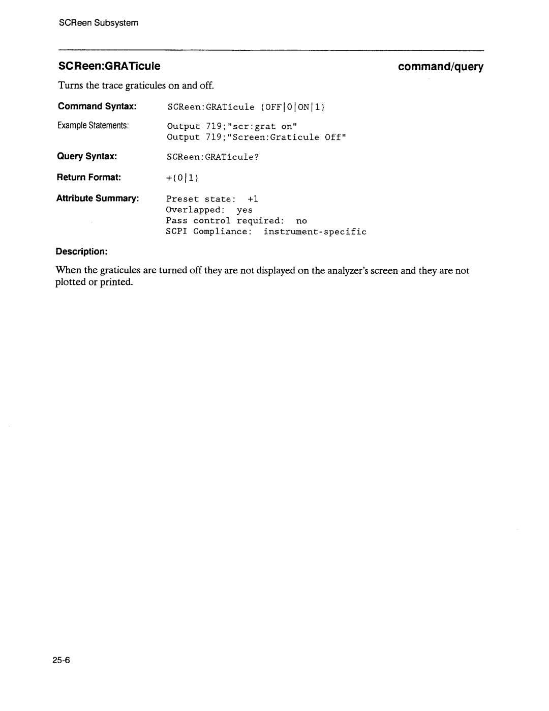 Agilent Technologies 3589A GP-IB manual 