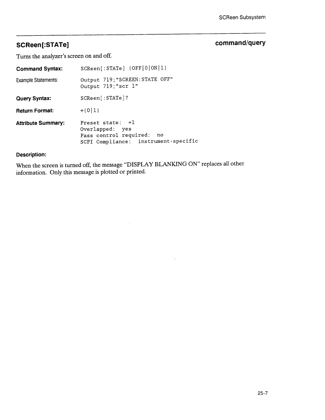 Agilent Technologies 3589A GP-IB manual 