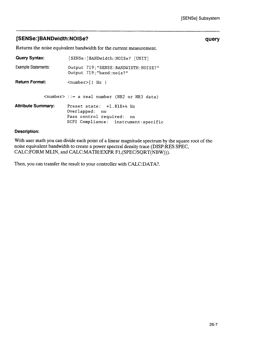 Agilent Technologies 3589A GP-IB manual 