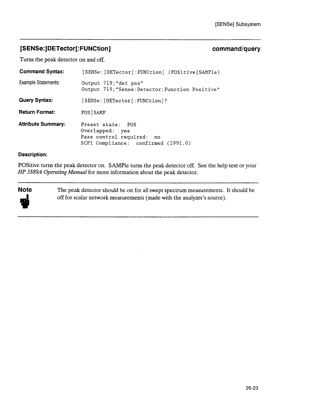 Agilent Technologies 3589A GP-IB manual 