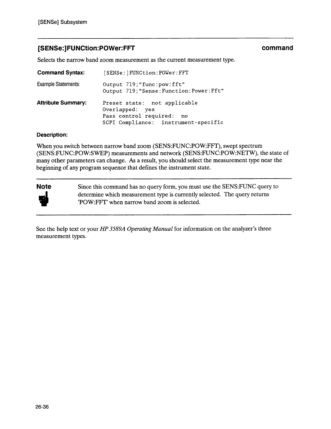 Agilent Technologies 3589A GP-IB manual 