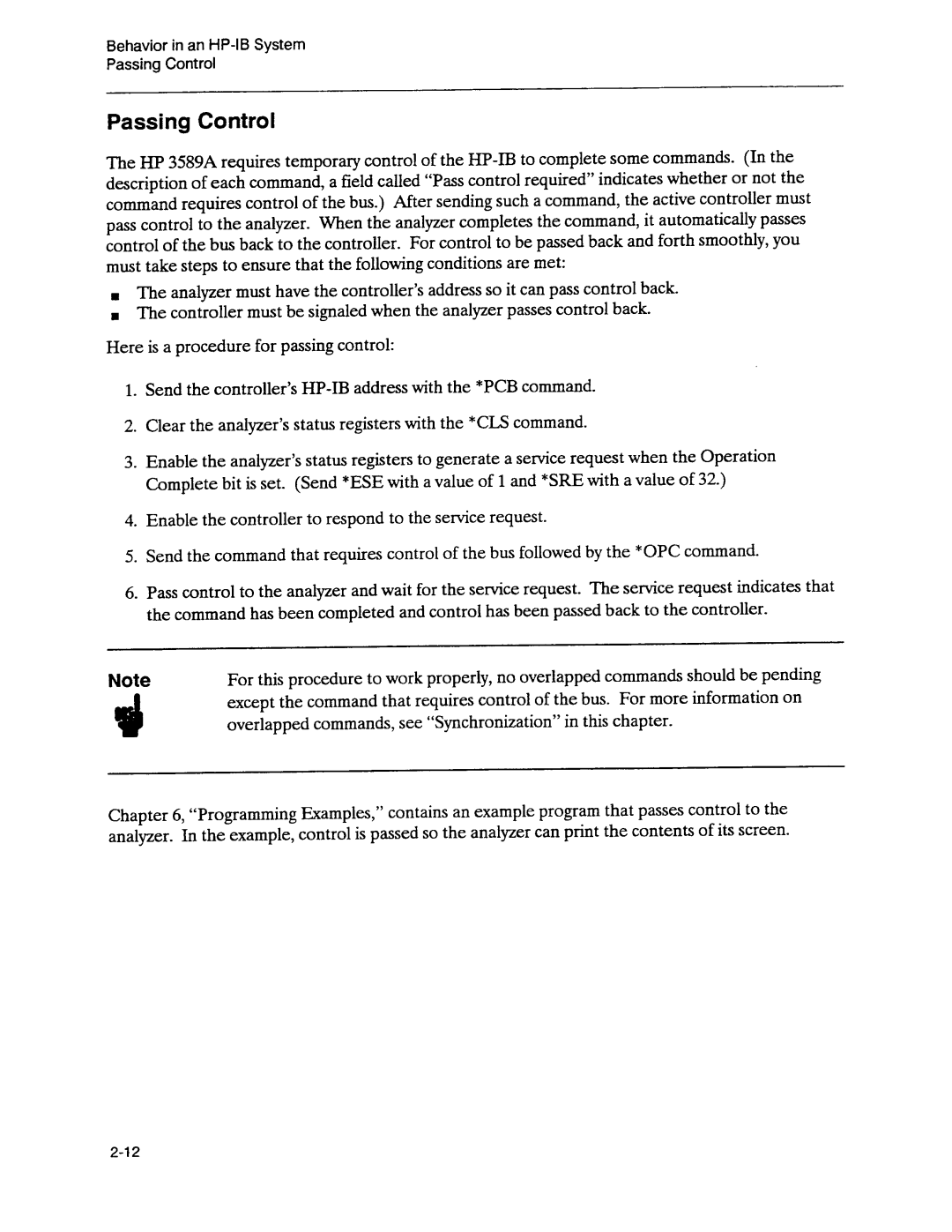 Agilent Technologies 3589A GP-IB manual 