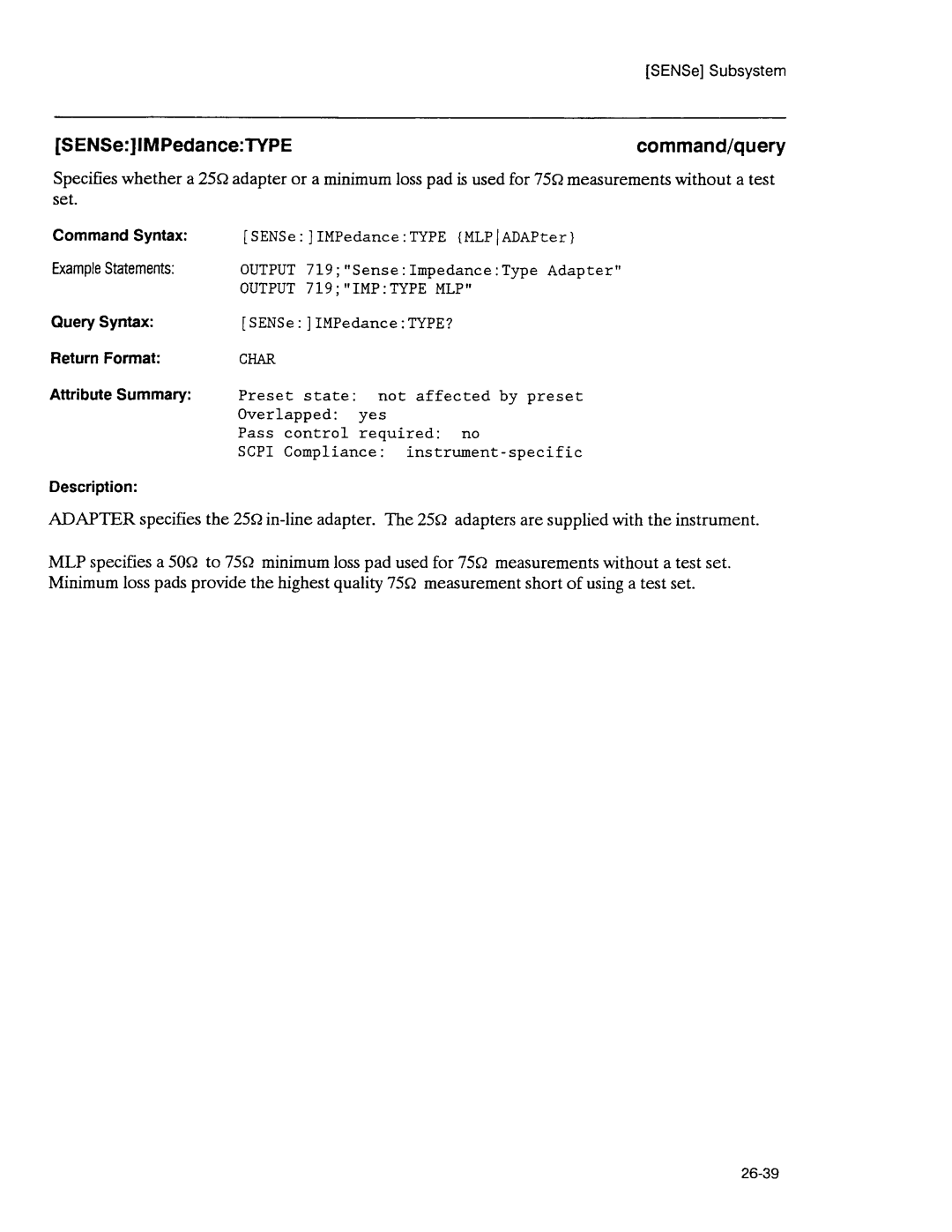 Agilent Technologies 3589A GP-IB manual 