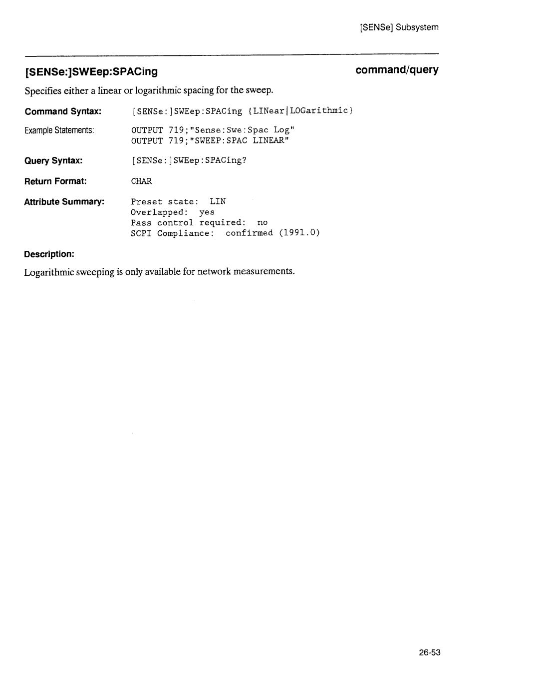Agilent Technologies 3589A GP-IB manual 