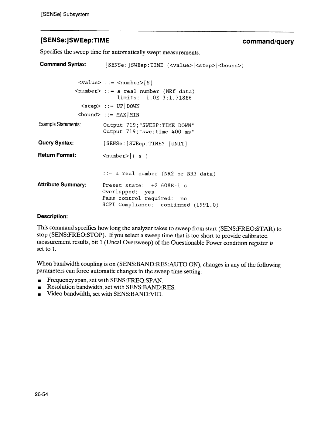 Agilent Technologies 3589A GP-IB manual 