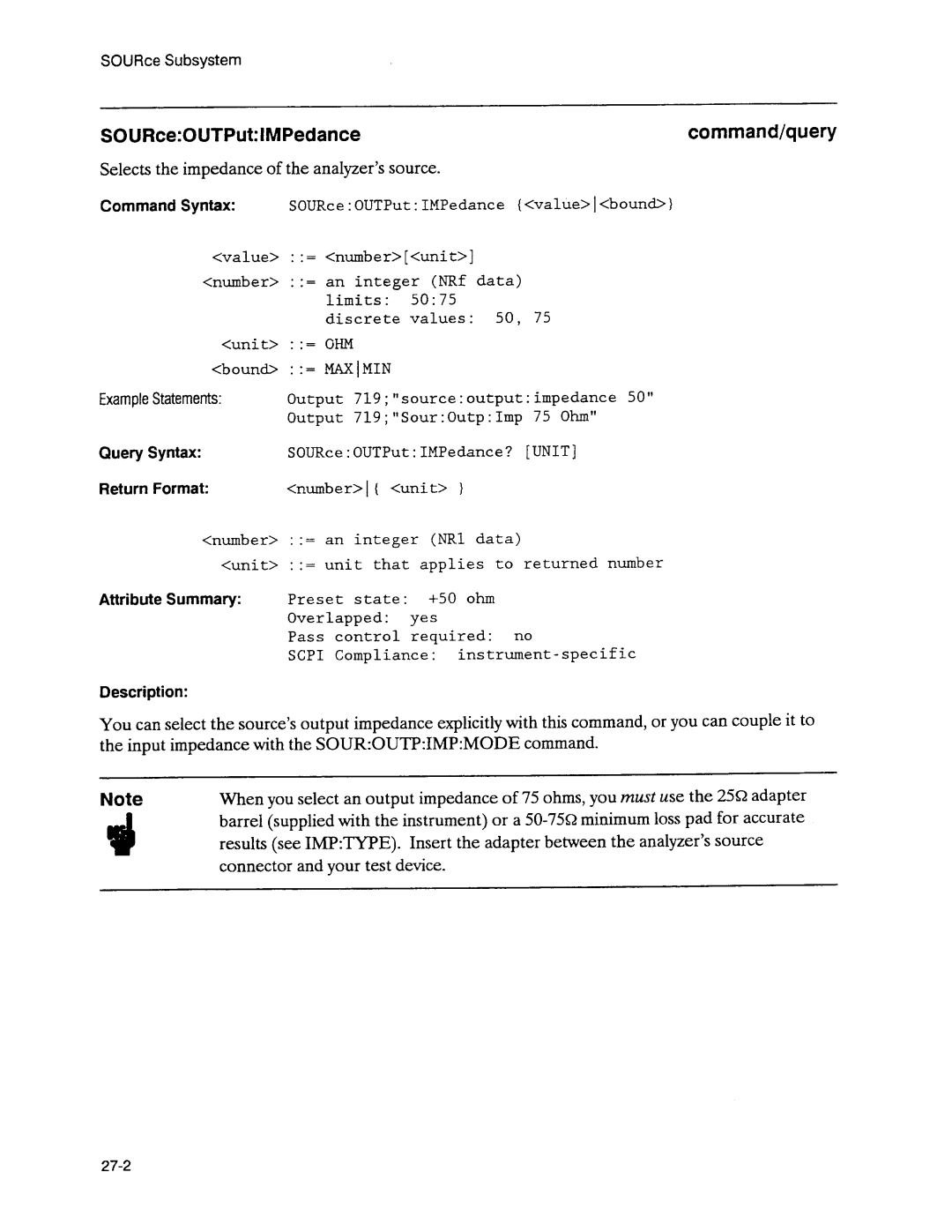 Agilent Technologies 3589A GP-IB manual 