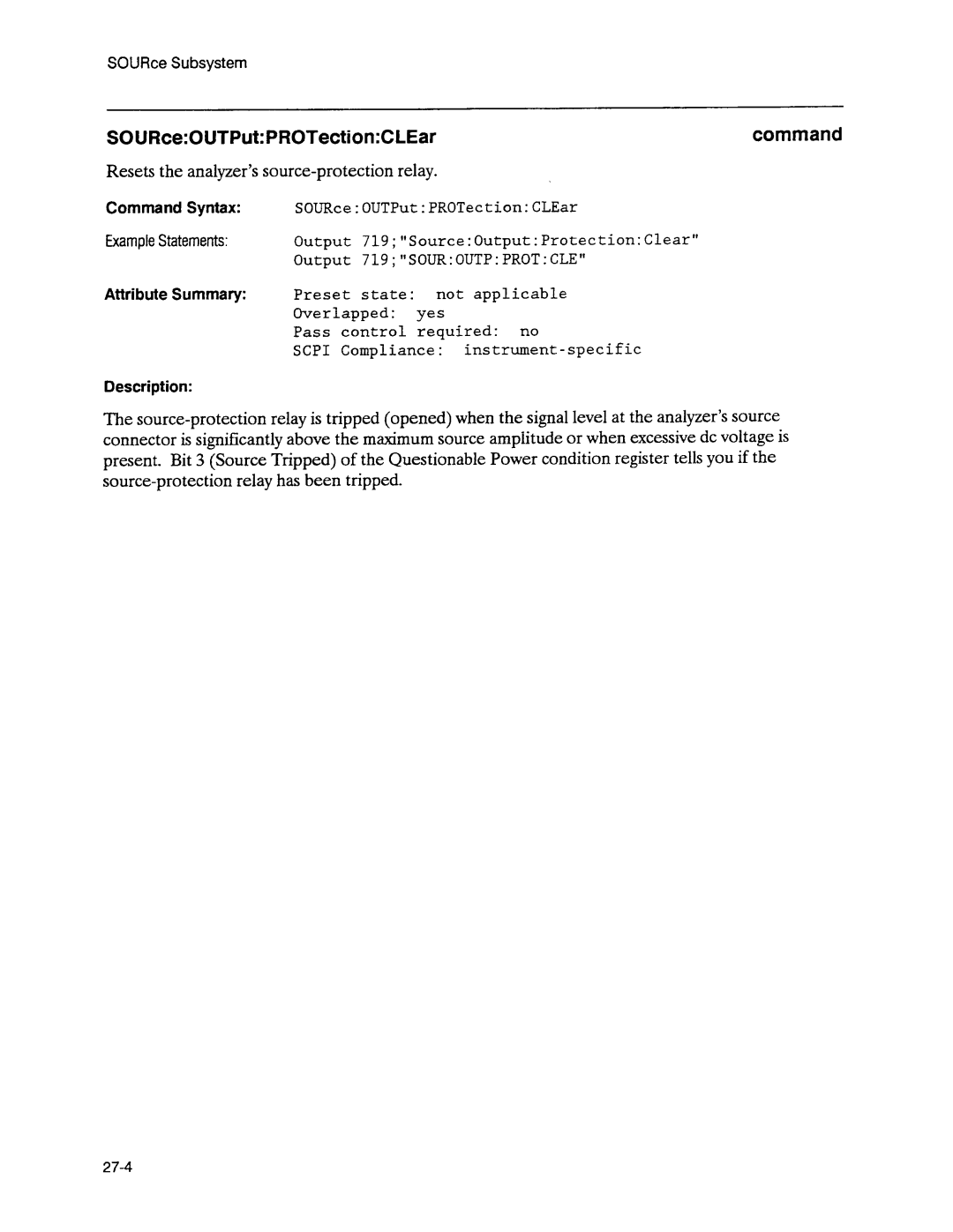 Agilent Technologies 3589A GP-IB manual 