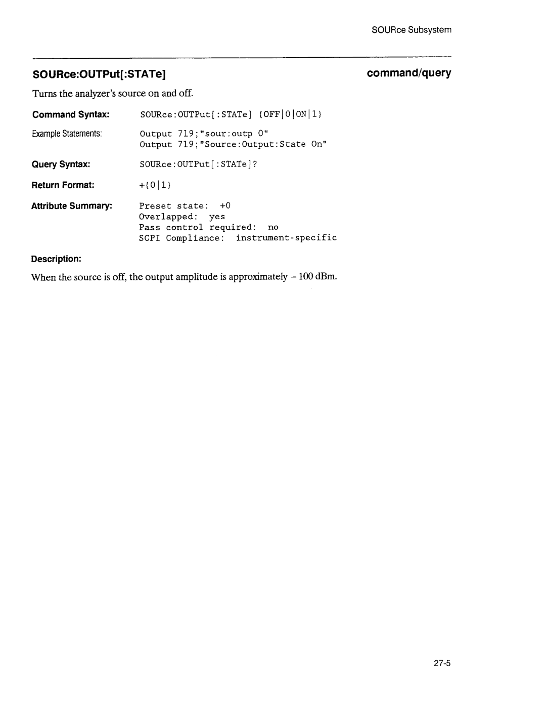 Agilent Technologies 3589A GP-IB manual 