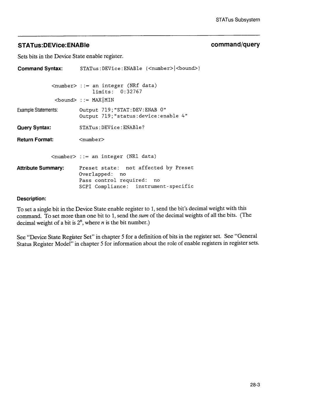 Agilent Technologies 3589A GP-IB manual 
