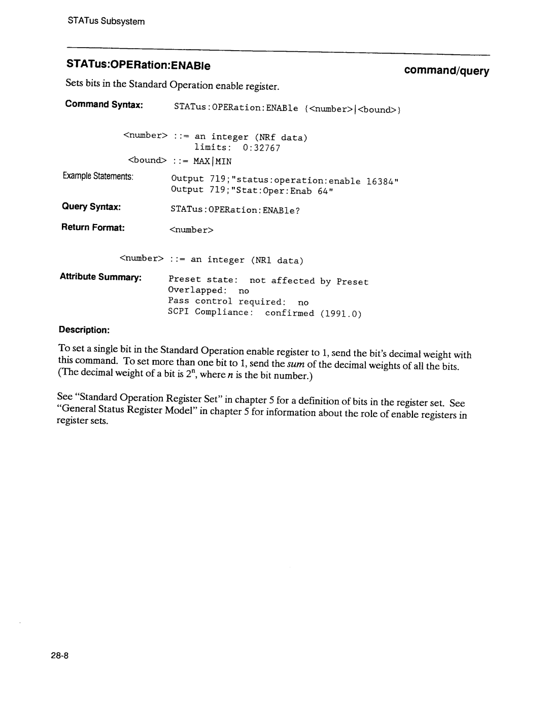 Agilent Technologies 3589A GP-IB manual 